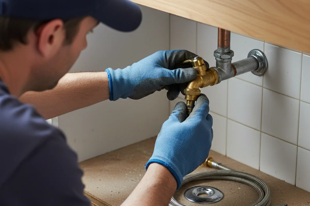 Shutoff valve and fitting work during Emergency Plumbing in Polson